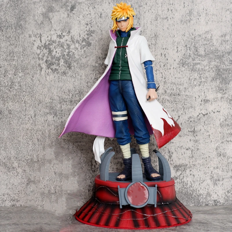 Anime Namikaze Minato with Kunai Battle Statue GK PVC Action Figure Collectible Model Kids Toys Doll Gifts 36cm