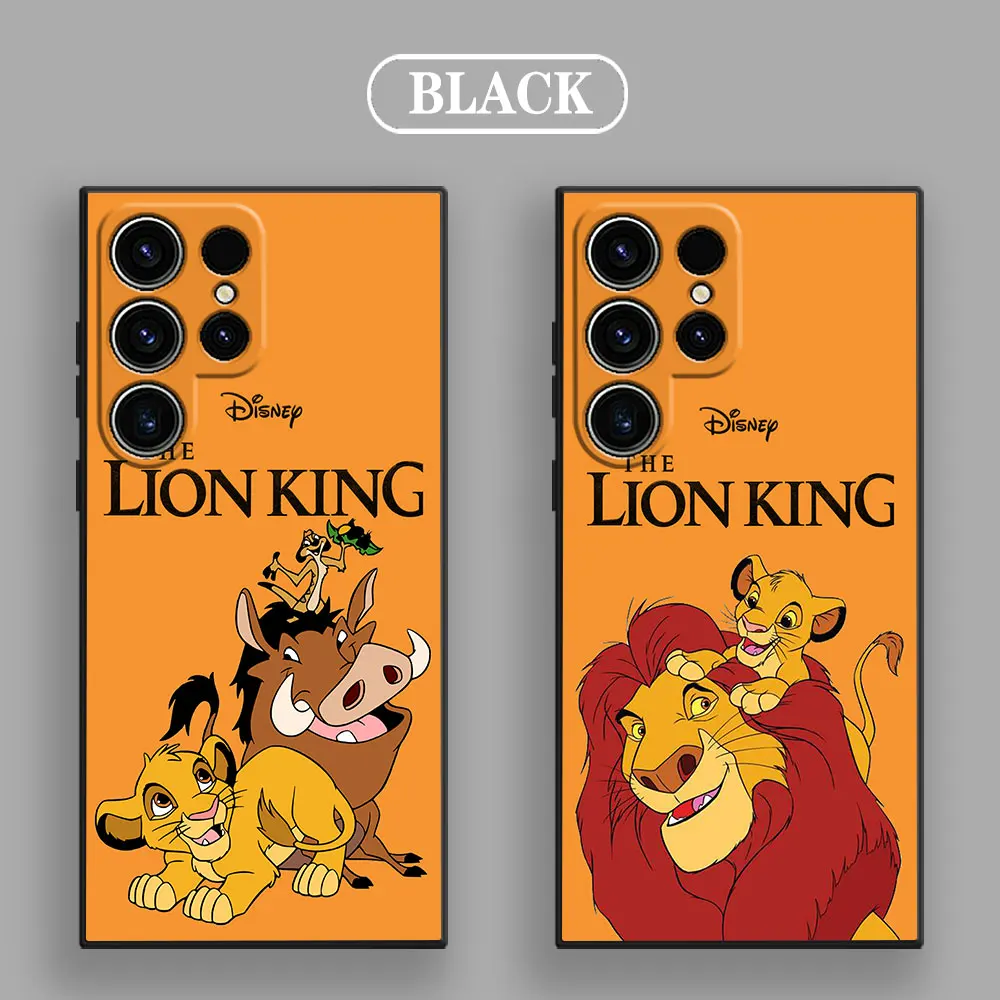 Phone Case For Samsung Galaxy S24 Ultra Case S23 S21 S20 FE S22 9 Plus Note 20 Silicone Cover Disney The Lion King HAKUNA MATATA