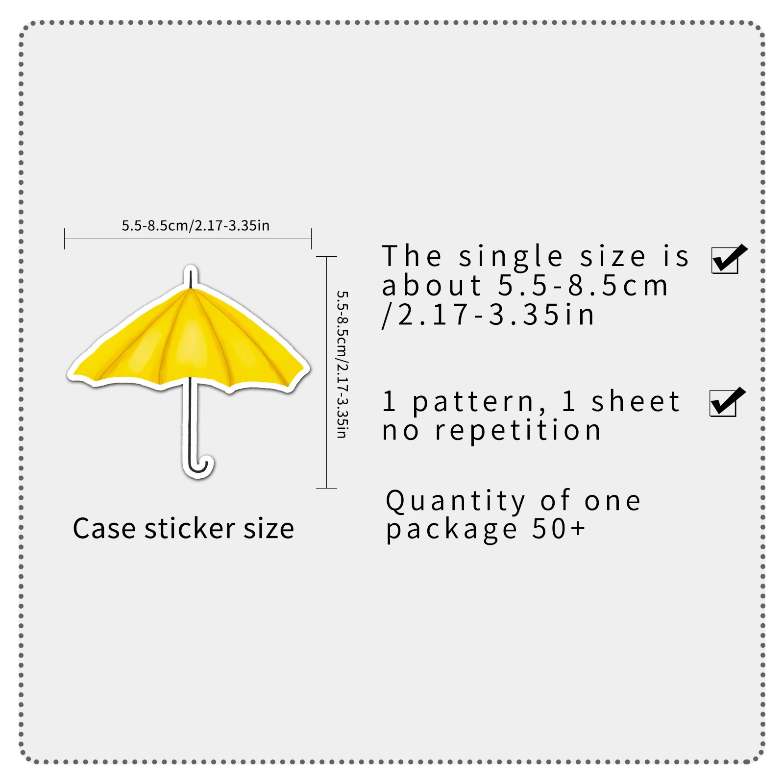 50pc Umbrella series Cartoon Cute Graffiti Stickers Suitcase Laptop Guitar Skateboard Personalized Decoration Stickers