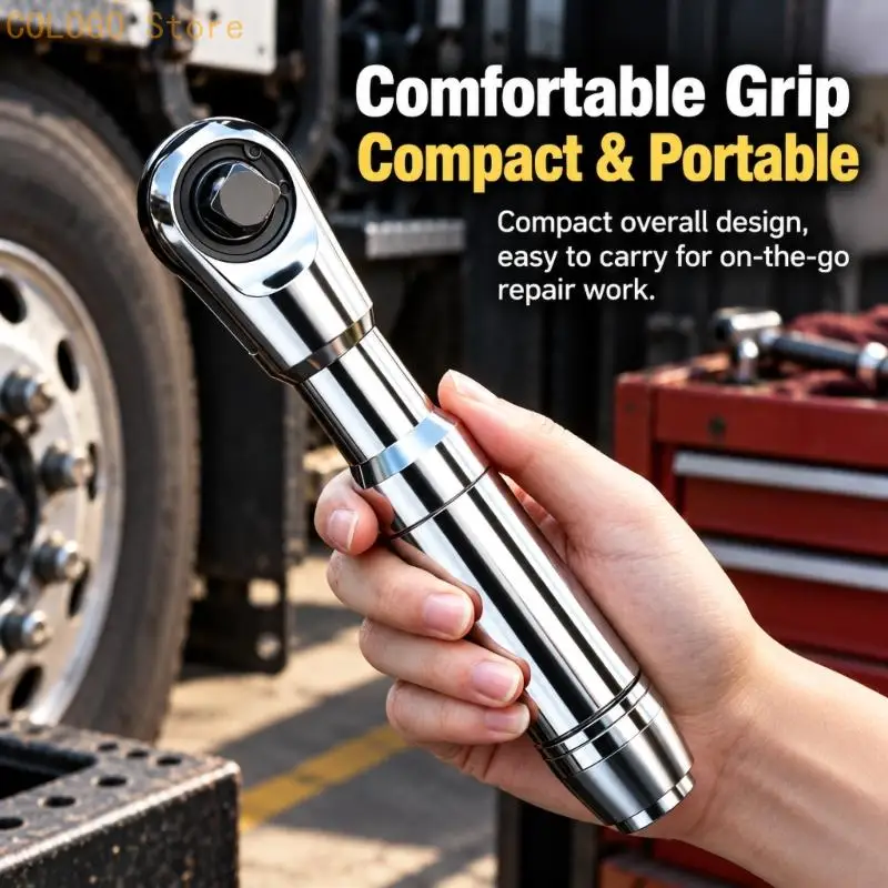 Short Handle Ratchets Wrenches Tool for Confined-Space Fastener Work D0LD