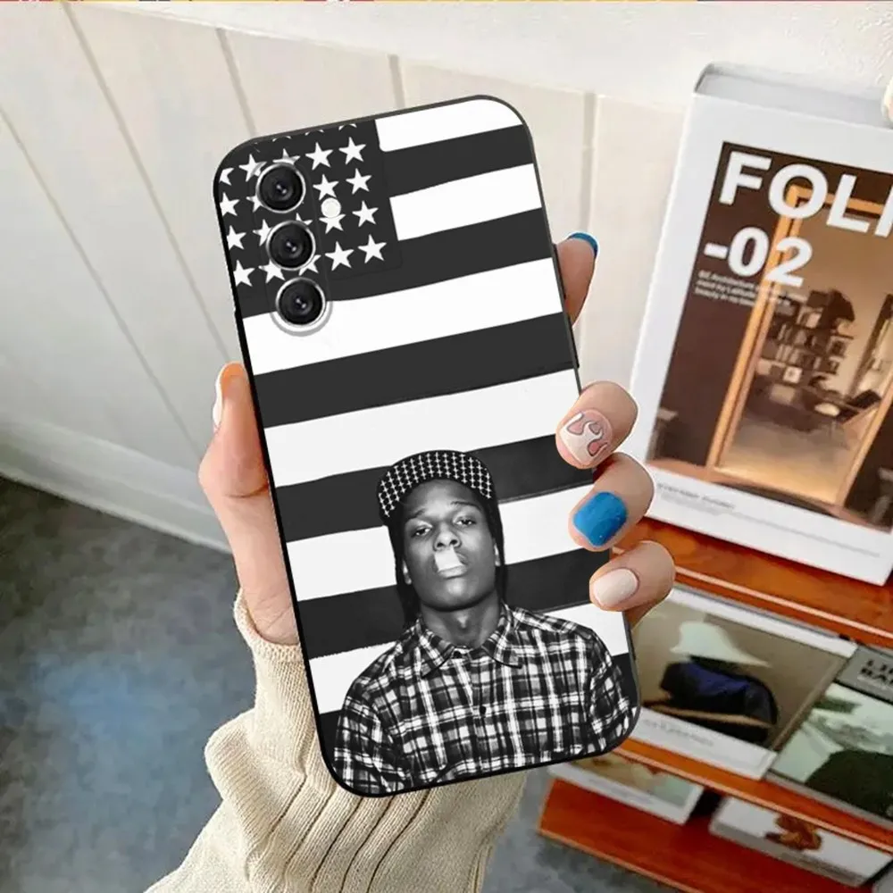 American Rapper A-ASAP Phone Case For Samsung Galaxy A13,A21s,A22,A31,A32,A52,A53,A71,A80,A91 R-Rocky Soft Black Cover