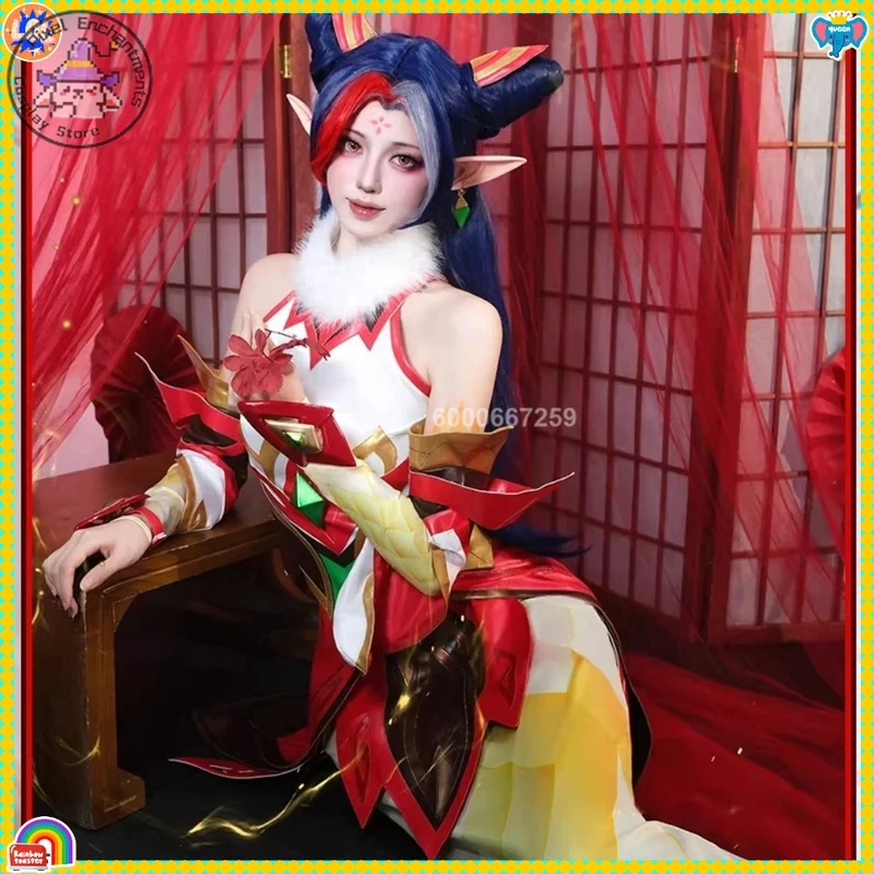 

ABC123Hot 2026 Game Cosplay Papercraft Costume Anime Nami Role Playing Clothes Fashion Red Dress Fishtail for Women Co3;b,6/k'5;