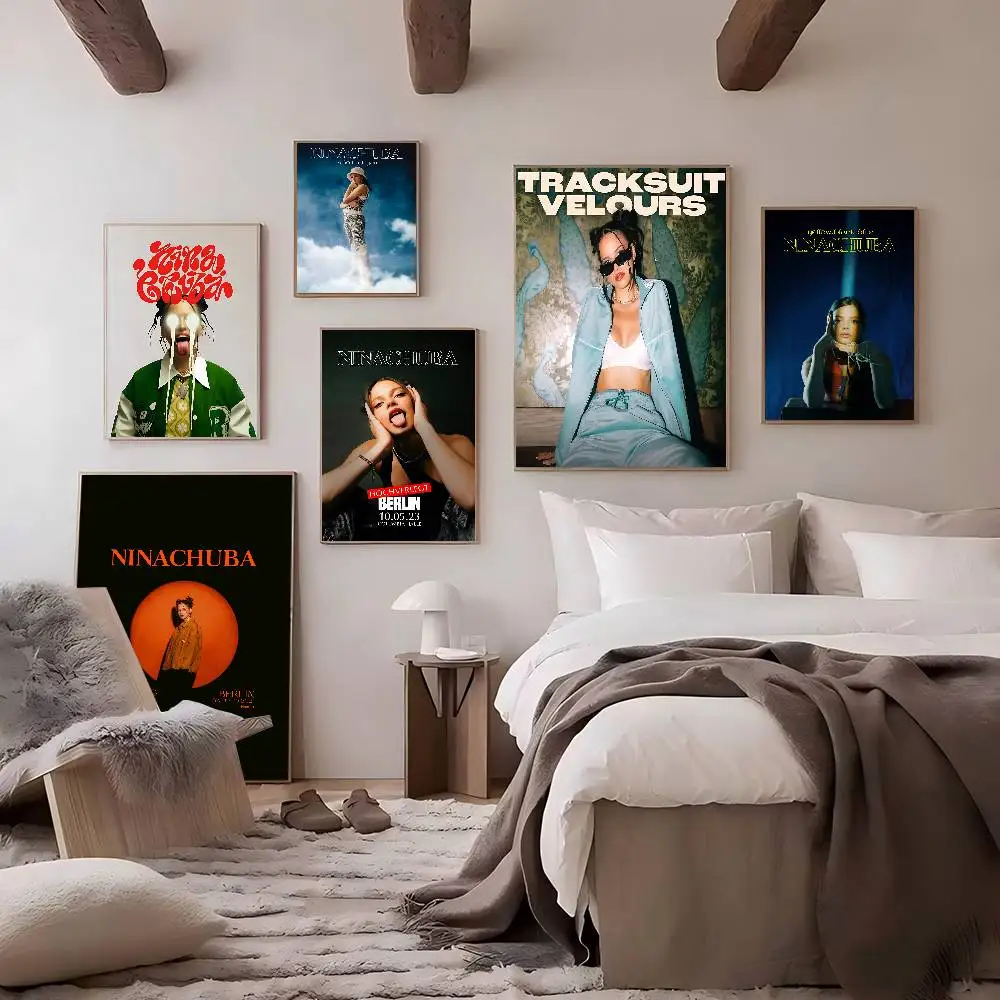 Singer N-Nina Chuba Good Quality Prints and Posters Waterproof Paper Sticker Coffee House Bar Posters Wall Stickers