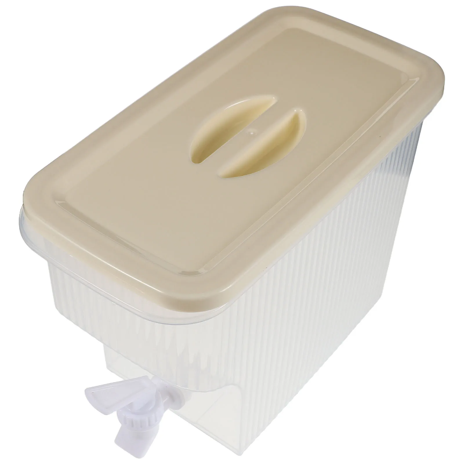 

Plastic Drink Dispenser Transparent Leakproof Fridge Beverage Container Dispenser for Iced Tea Juice Lemonade Juice Container