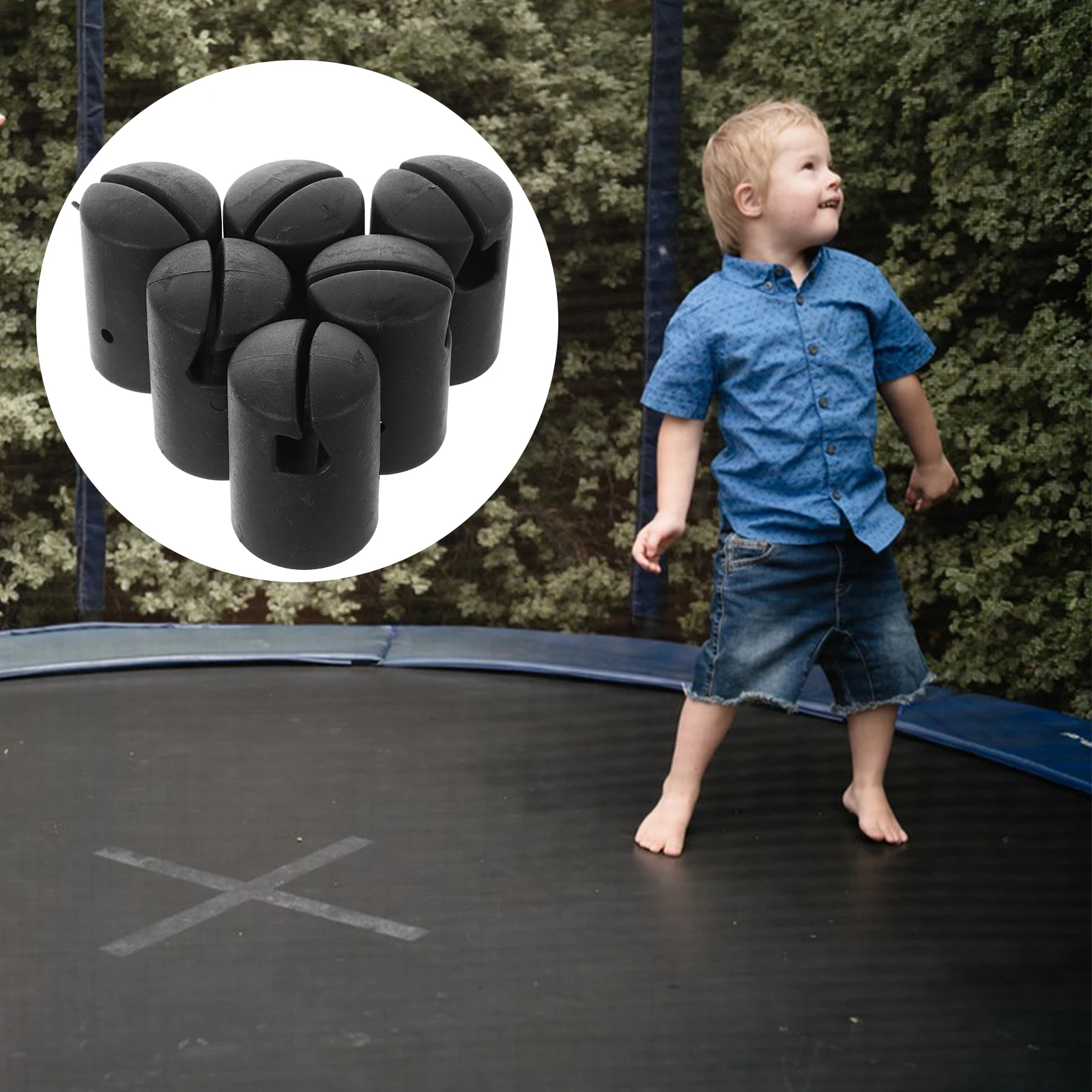 

Trampoline Foot Mat Cover Small Rod Enclosure Pole Caps Plastic Parts Round Pad for Tip Protectors Professional Leg Covers