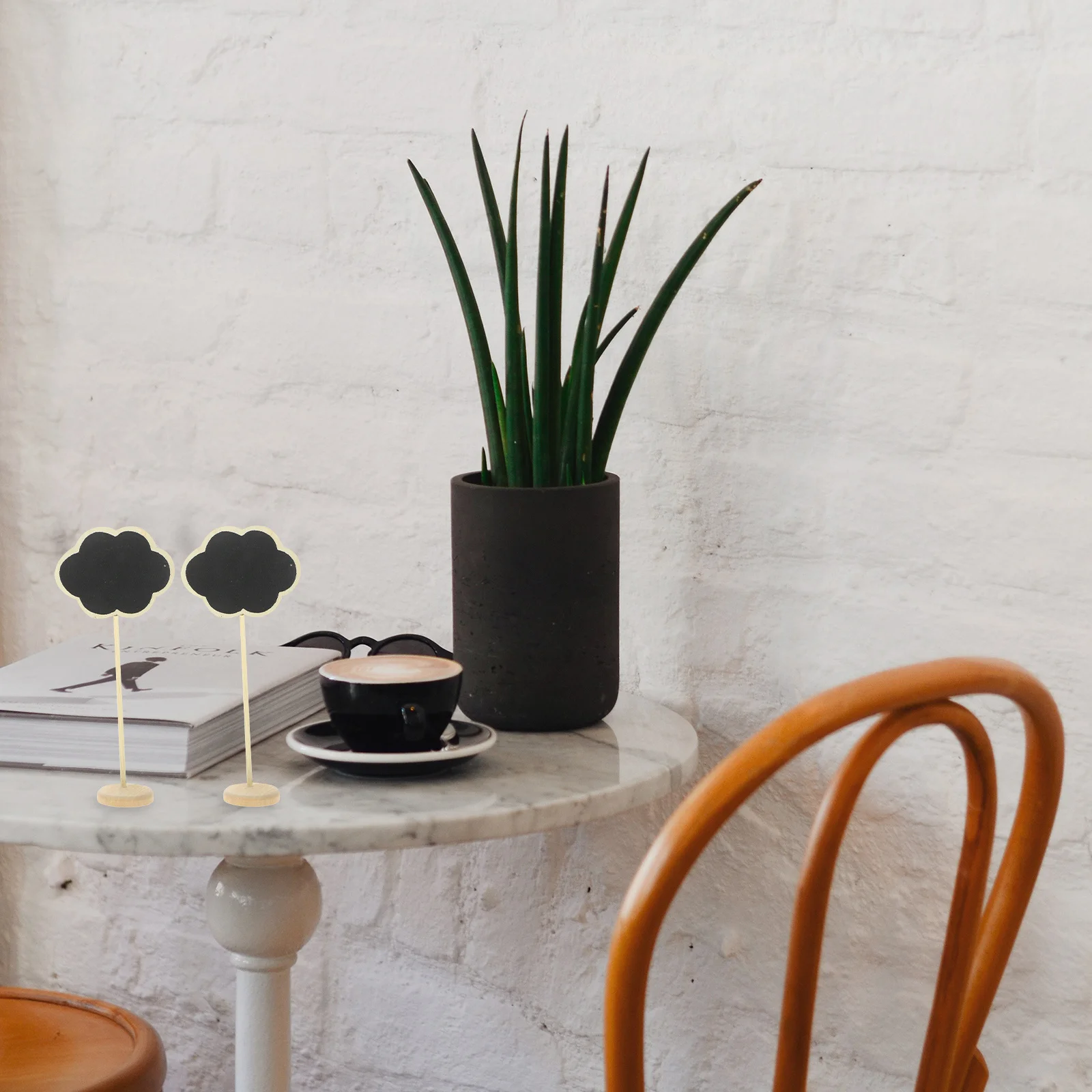 12 قطعة السبورات الخشبية الصغيرة لوحات الرسائل الصغيرة سهلة المسح سطح المكتب علامات السبورة لمطعم حفل زفاف ديكور المنزل