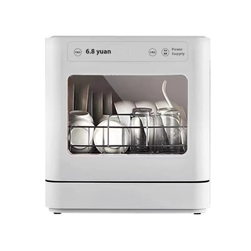 Lavavajillas de encimera para 4 servicios, compacto, automático, clase energética A, control inteligente integrado, 800W