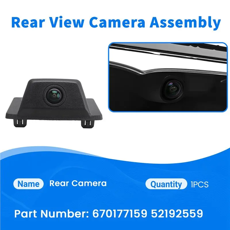 Excellent-For Car Rearview Camera Assembly 670177159 52192559 Backup Auxiliary Parking Reversing Camera
