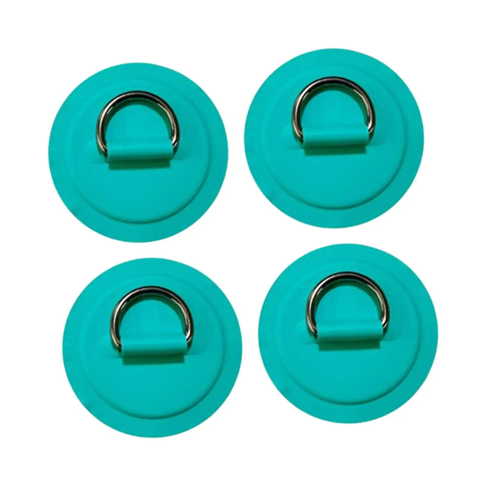 D Rings Patch 8cm Nylon Stainless Tie Point Pad Deck Accessory for Surfboard Canoe Raft Inflatable Boat