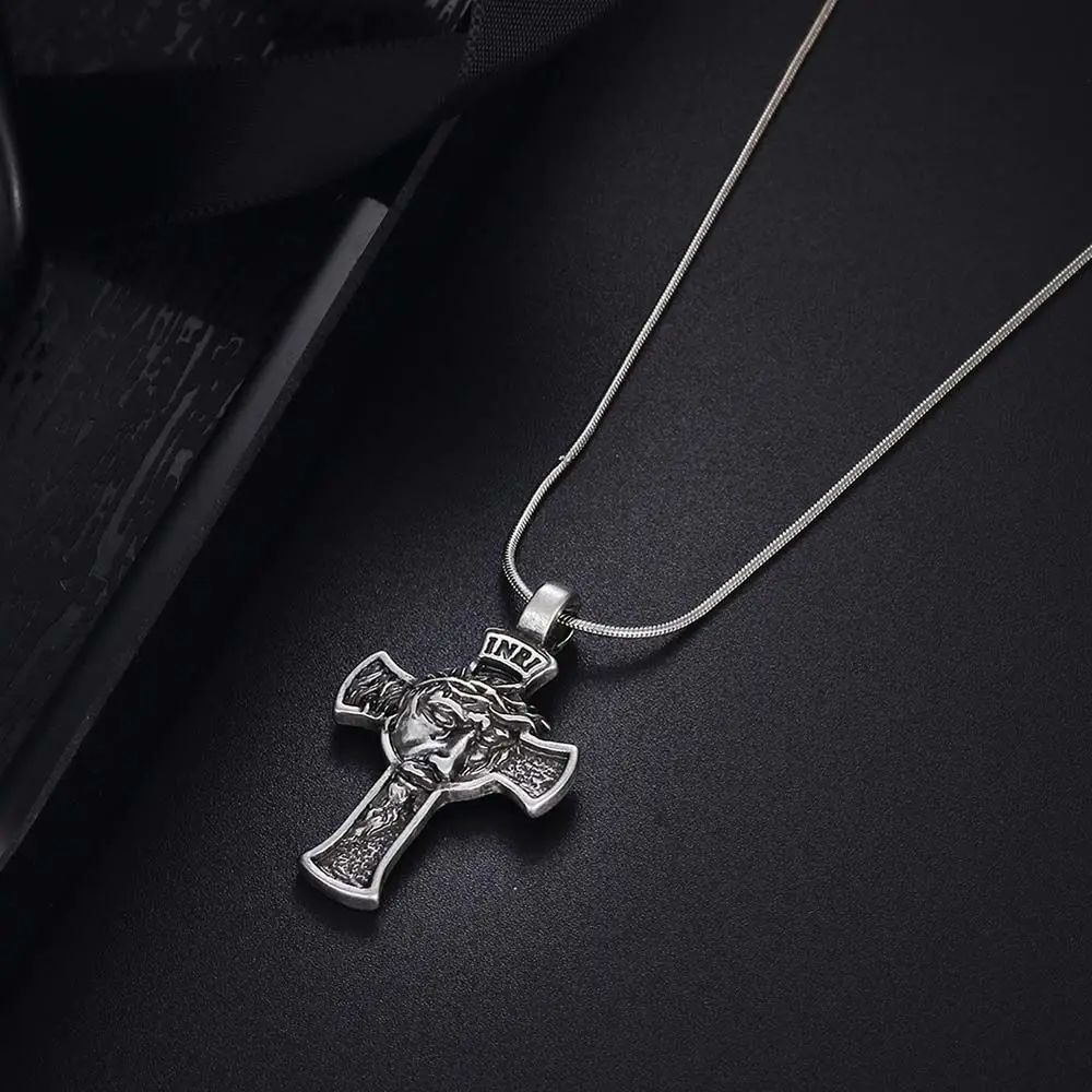 Religious Crucifix Gift For Men Women Jesus Christian Jewelry Chain Pendants Choker Cross Necklace