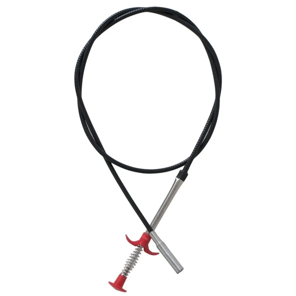 Flexible Cable Drain Snake Auger Hand Crank 4-Claw Grabber Pipe Cleaner Tool 78.74 Inch Length Claw Pick Up Hair Clog Remover
