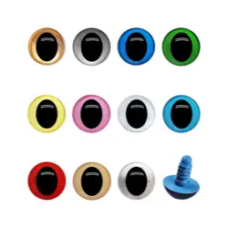5pairs Plastic Cat Eye Safety Eyes For Toys Amigurumi Diy Kit Crafts Teddy Bear Toy Eye For Dolls Accessories 10/12/13/15/18mm