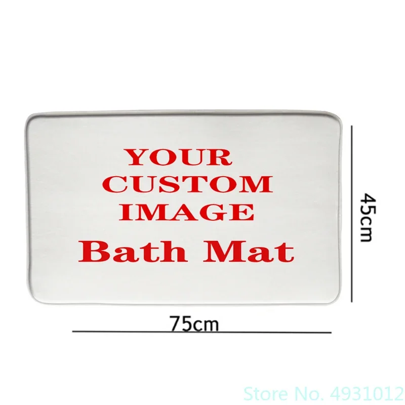 Custom Link 3D Print DIY Photo Bath Mat Sets 3pcs 1pcs Polyester Bathroom Anti-skid Rug Toilet Lid Cover Step on The Target