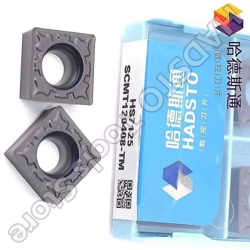 

SCMT120408-TM HS7125 SCMT432 HADSTO CNC blade carbide inserts Turning inserts 10pcs/box
