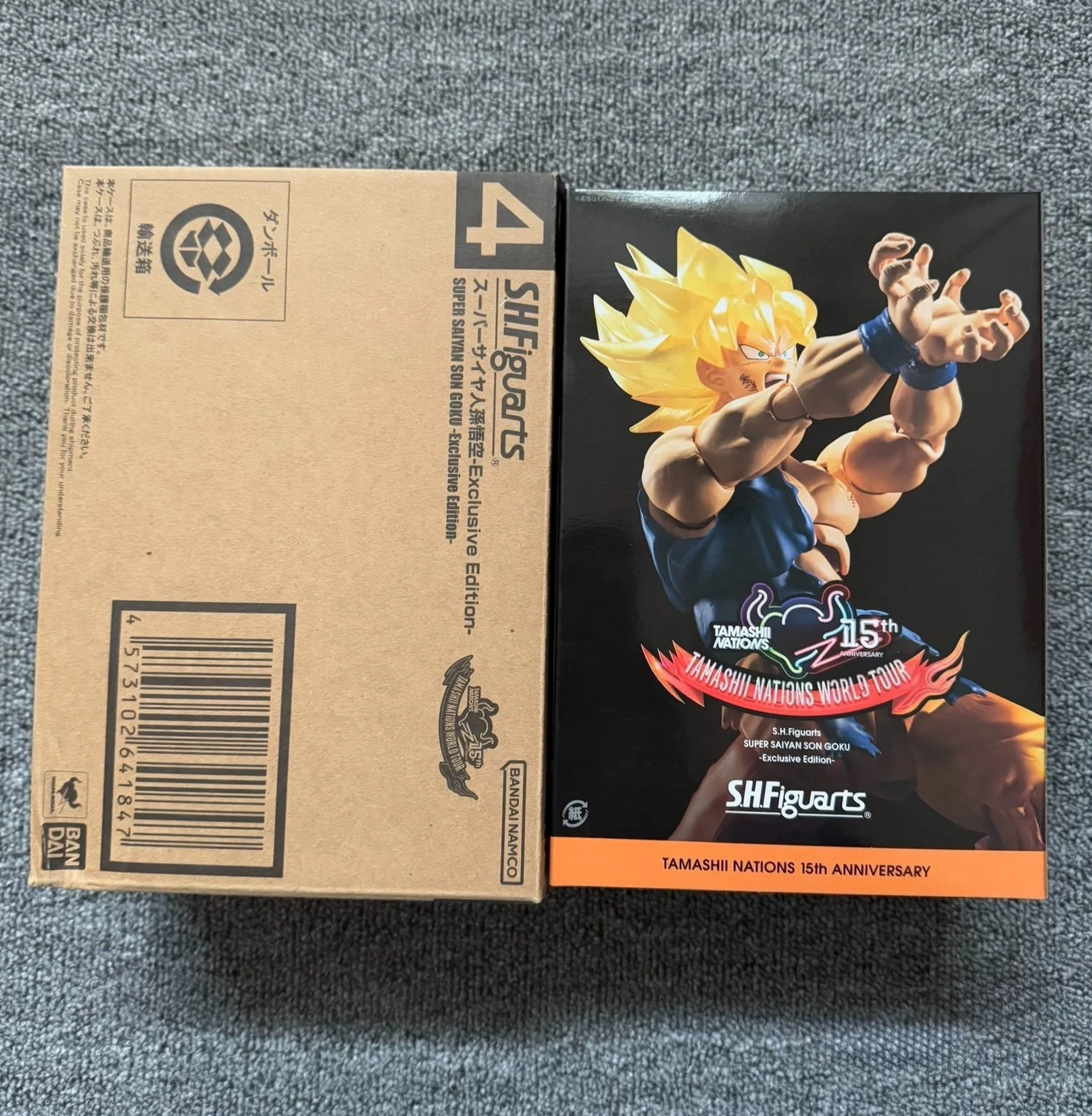 

Оригинальный Bandai Dragon Ball Z S.H.Figuarts Super Saiyan Battle Damaged Son Goku, эксклюзивная версия Tn15, аниме-фигурка, модель игрушки