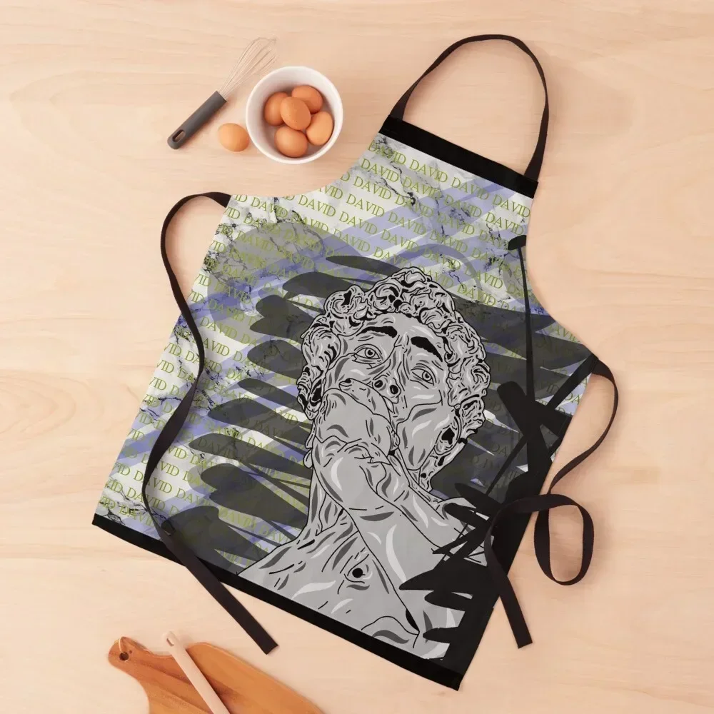 

The illustrated David Apron kindergarten teacher Household Items Kitchen Customizable innovative kitchen and home items Apron