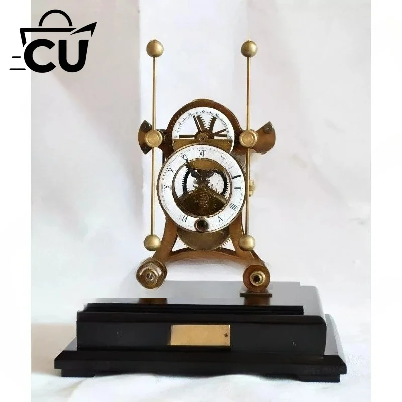 for Retro Table Clock Tabletop Vintage Classic Bedroom Desk Clock Aesthetic Elegant Table Clocks Pendulum Living Room