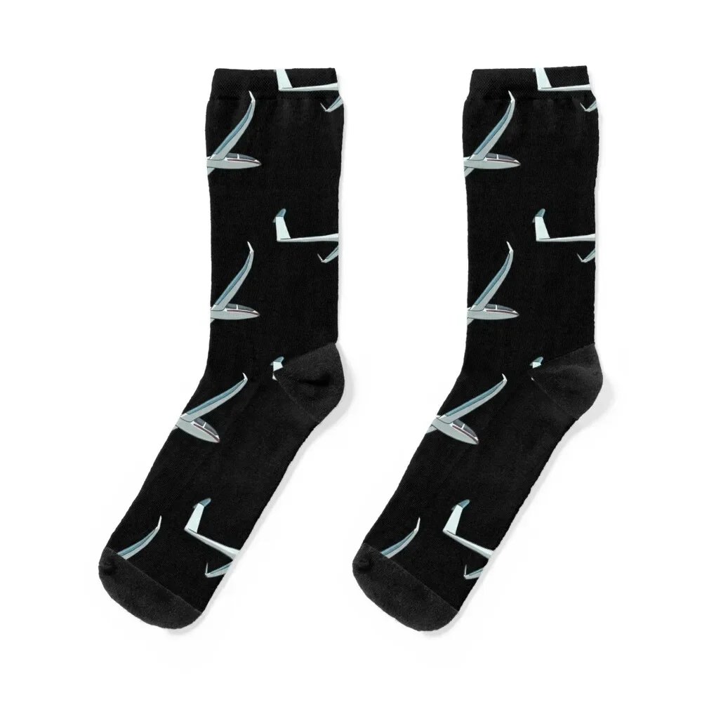 

Glider pilot flying above the clouds Socks colored Soccer aesthetic crazy Socks For Man Women's