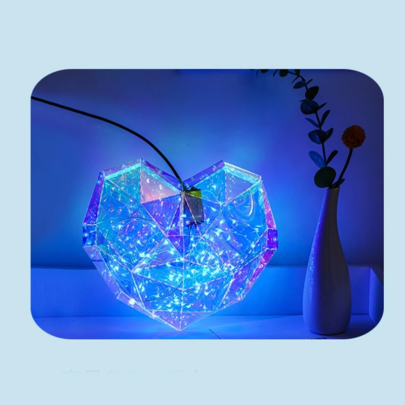 1 Piece Heart Night Light USB Illusion Night Lamp USB Night Light Gifts For Children Boy Girls