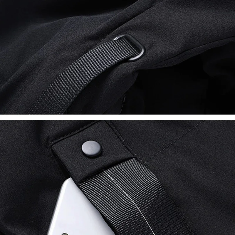 Parka gruesa y cálida para hombre, chaquetas informales con capucha, abrigo cortavientos con bolsillos, novedad de invierno