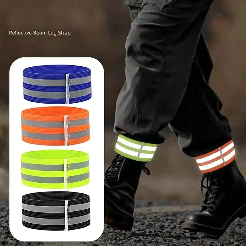Reflect Straps for Night Walking Cycling Running Safety Reflector Tape Reflective Bands for Wrist Arm Ankle Leg High Visibility