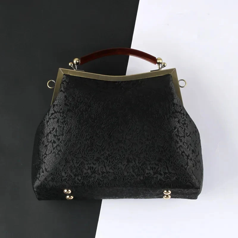 Newest Black Vintage Chic Lay Bag Shell Lock Women Hand Bags Women\'s Handbags Purses Chain Women Shoulder Crossbody Bag