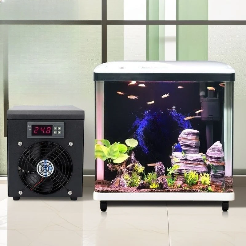 Mini Silent Aquarium Chiller Energy Saving Constant Temperature Water Cooling Device For Household Fish Tank