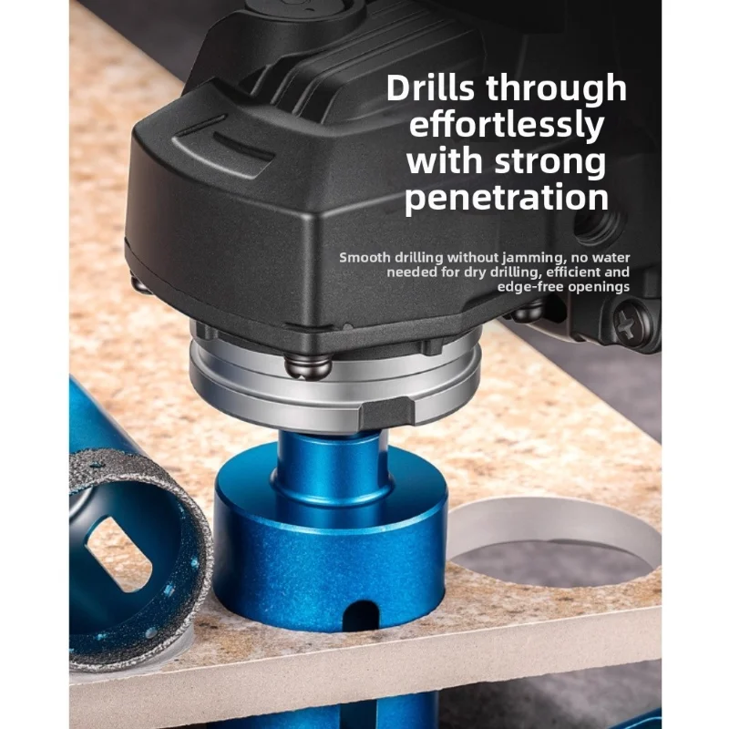 Diamond Hole Saw Set for For granite Marble Stone Brick Drilling 16pc Core Bits 6mm through 60mm Wet or Dry Compatible