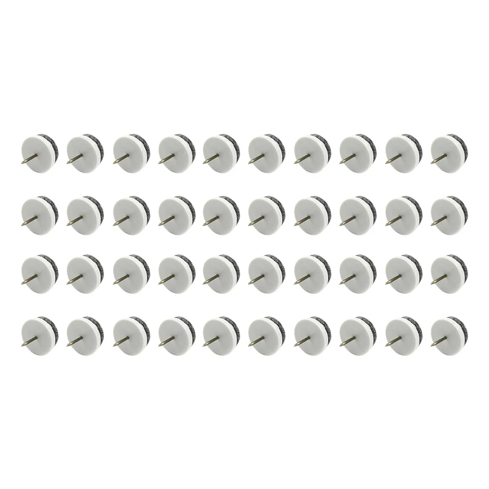 40 szt. Naklejek ochronnych na podłogę pod nogi krzeseł, ślizgacze do mebli, grube naklejki z gwintem do mocowania na meblach, do stołów i krzeseł w domu.