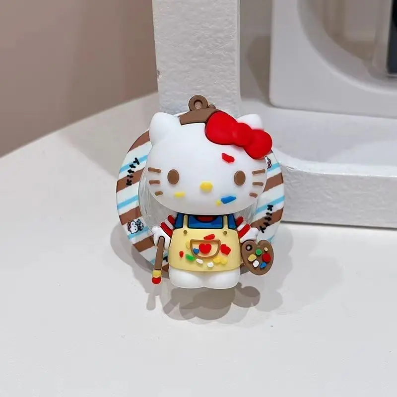 

Милый мультяшный держатель для телефона Sanrio Hello Kitty с магнитной подставкой для Magsafe, складной держатель для беспроводной зарядки iPhone