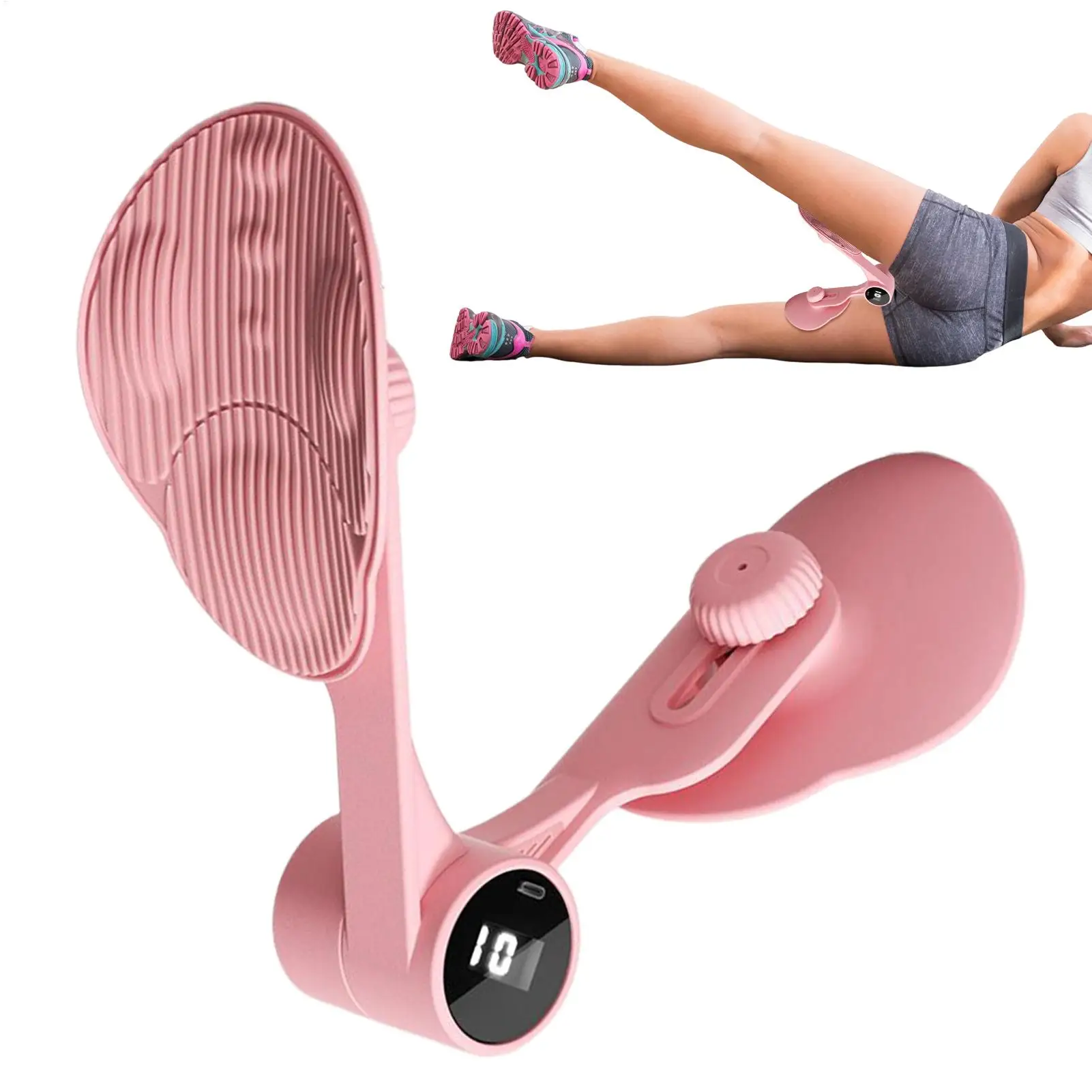 

Тренажер для тазового дна, женское оборудование для тренировки бедер, ног, тренажер для ног со счетчиком для мужчин и женщин, силовая тренировка на открытом воздухе, дом