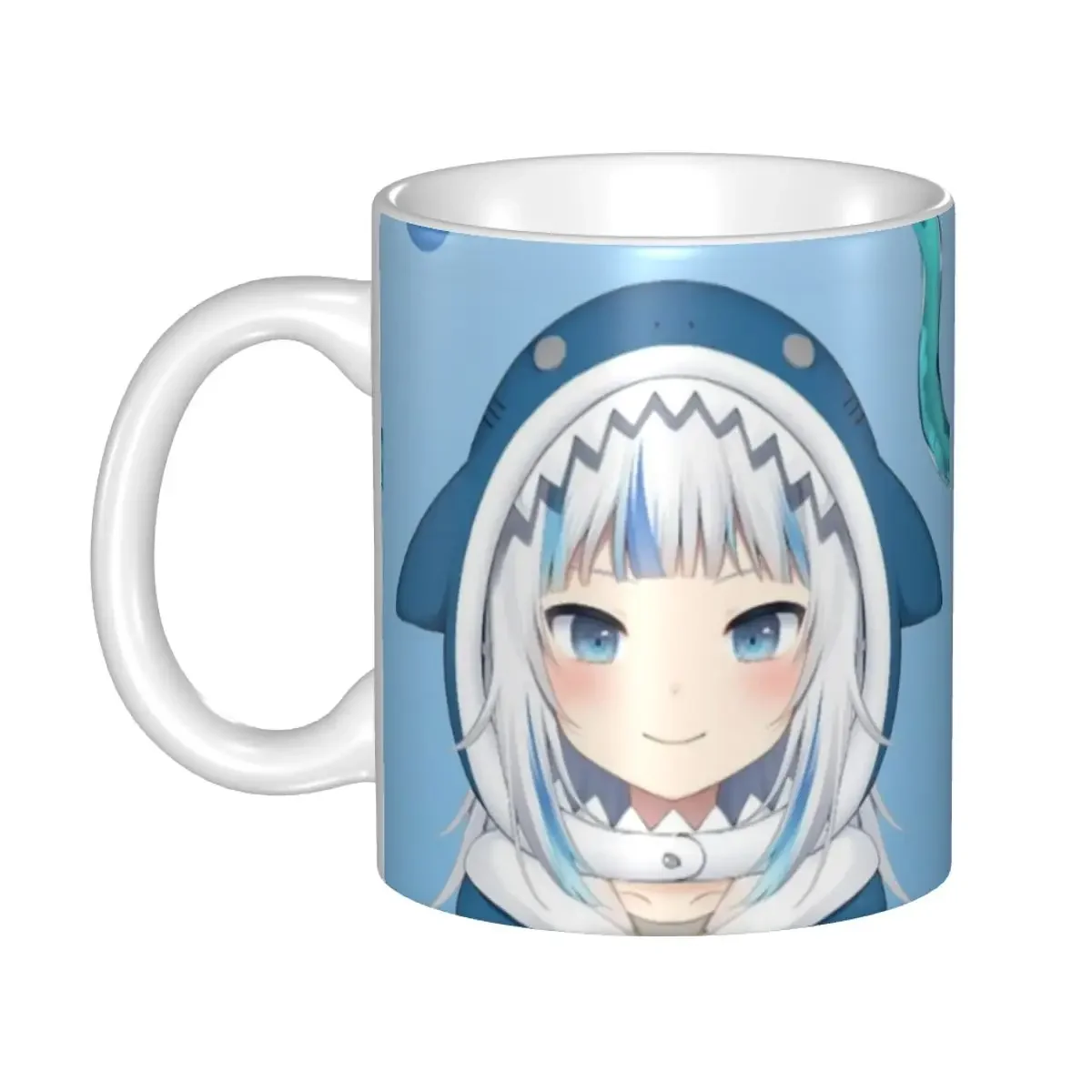 Hololive Gawr Gura керамические волшебные чашки 350 мл, кружки для чая с молоком, кофе, лучшие подарки на день рождения для детей, друзей