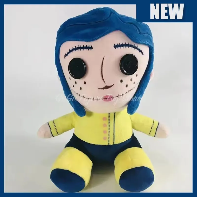 25cm Coraline Plush Doll Stuff Cartoon Figure Soft Pillow Ugly Cute Collection Dolls Room Kawaii Ornament Gift Birthday Kid Toys