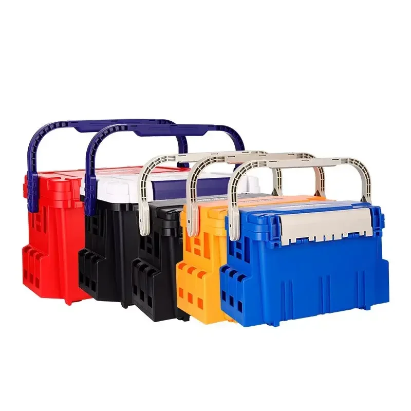 

Multifunctional fish box fishing bucket sea fishing rock box back and seat storage tool box fishing gear