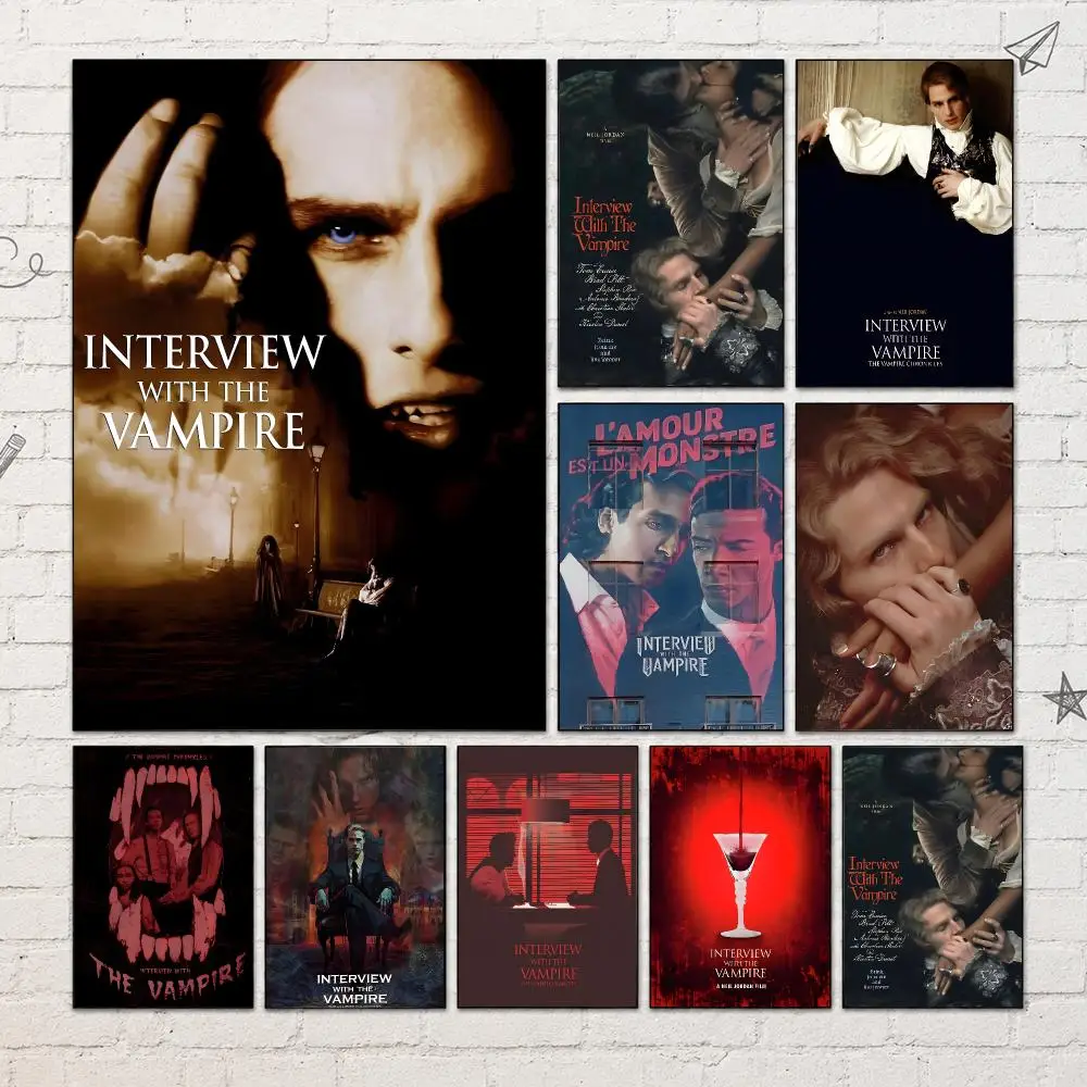 TV Series I-Interview With The Vampire Poster PP Self-Adhesive Waterproof Wall Decor for Bedroom,Living Room,Dorm,Bar Gift