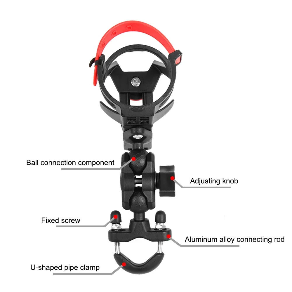Universal Motorcycle Water Bottle Holder Drink Cup Bracket Riding Outdoor Storage Rack Bicycle Bottle Holders For BMW For Honda