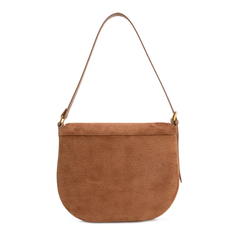 Venof 2024 New Faux Suede Bag 100% Soft Leather Saddle Vintiage Messenger Large Capacity Handbag Shoulder New Woman Bag Trend