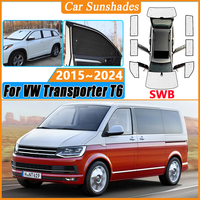 Anti-UV Car Window Shading For Volkswagen VW Transporter T6 T6.1 SWB 2015~2024 Car Sunscreen Window Sunshades Cover Accessories