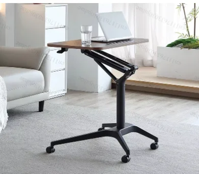 Pneumatic Lifting Table Standing Minimalist Conference Room Podium Table Sofa Bedside Movable Desk Business Classroom Lectern