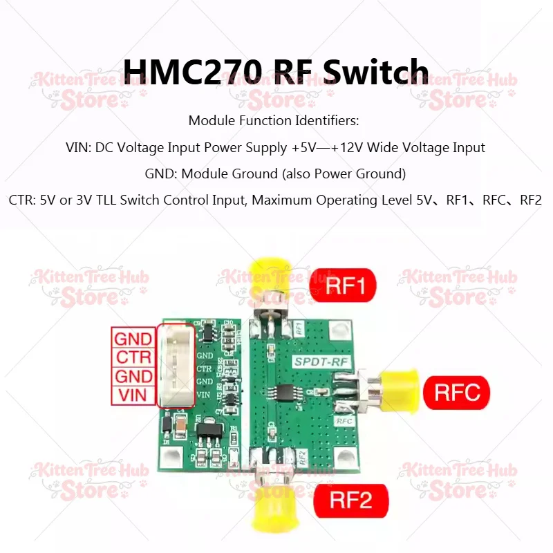 HMC270 RF Switch Module, SPDT RF Switch, Cost-effective RF Switch KDT270SPDT-014