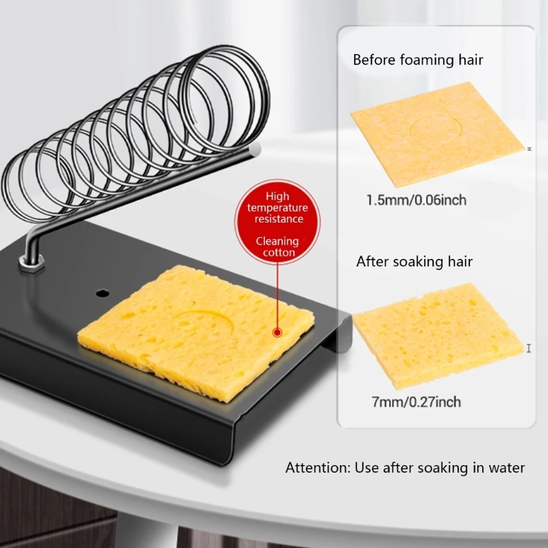 Soldering Iron Holder Soldering Iron StAnd Spring Holders Support Solder With Cleaning Sponge For Electronics Repair DIY