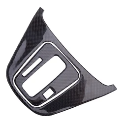 2pcs Inner Carbon Fiber Gear Shift Box Panel Cover Trim Frame Sticker Fit For Honda CRV CR-V 2007 2008 2009 2010 2011 LHD