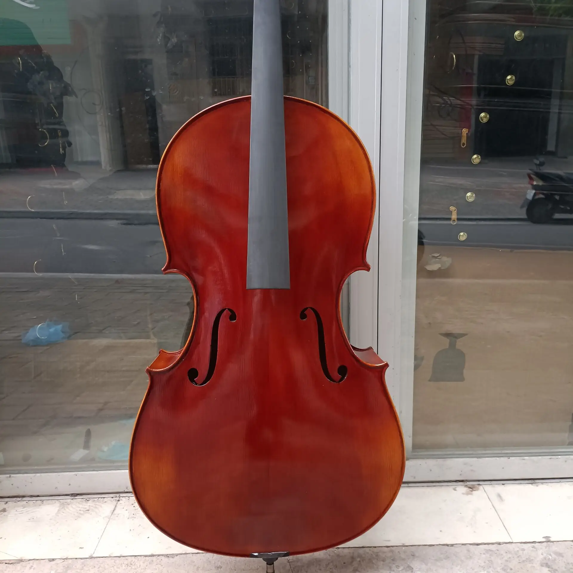 high-end Montagnana cello 4/4 A spacious body !Strong resonance!European spruce Maple cello Italian Antique oily varnish cello