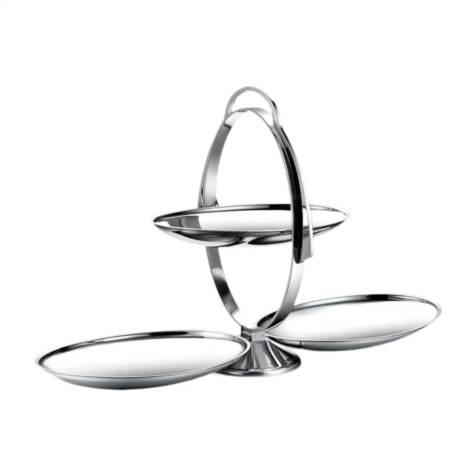 Folding Cake Stand Cupcake Rack Multiuse Home Ornaments with Handle Pastry Holder Dessert Stand for Home Kitchen Celebration