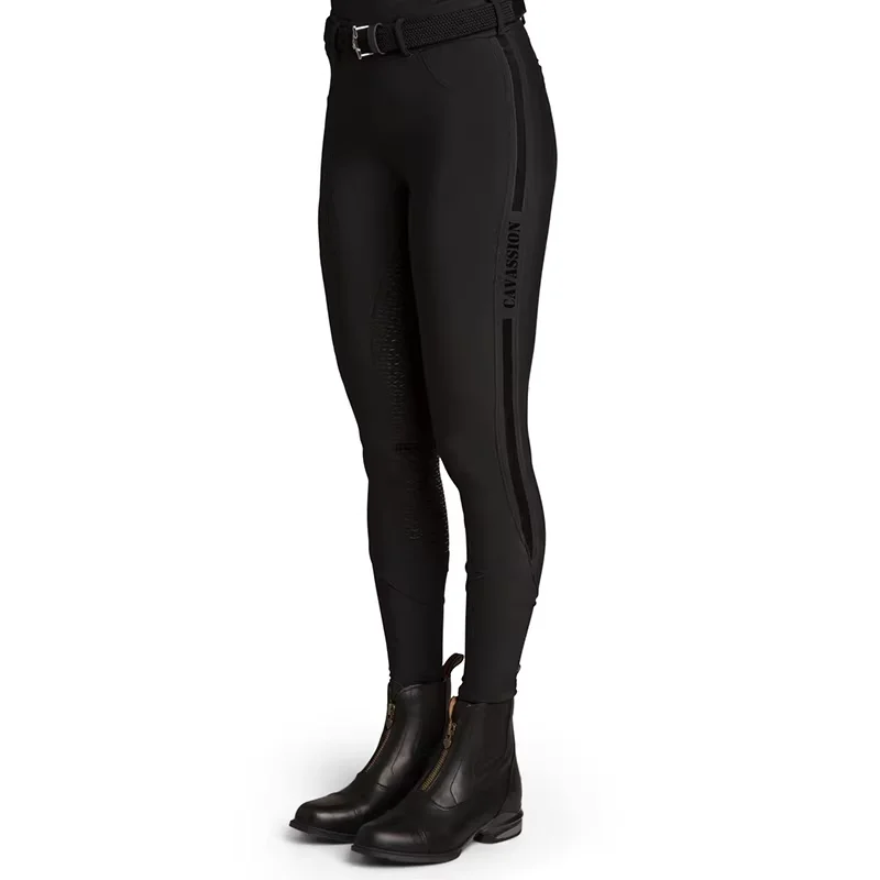 Black color pants for little rider ride horse gel breeches riding horse pants elastic trousers 8103116