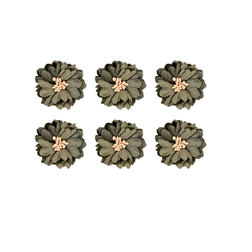 

Flowers for Decoration Artificial Chrysanthemum Cloth Appliques Hair Accessories