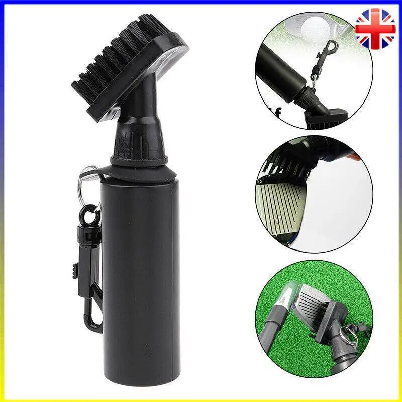 1pc Golf Club Cleaning Brush Reel Groove Cleaner With Leakproof Extrusion Water Bottle  for Easy Cleaning