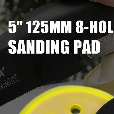 5 Inch 8 Holes Grinder Backing Pad And Sanding-Disc Sandpaper Tray For Discs Grinder 125mm Pneumatic Polishing-Machine