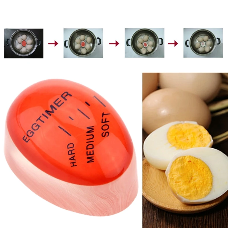 Essential Eggs Cooking Tool Effortless Eggs Timer Eggs Boiling Small Tool Color Changing Cooking Temperature Observer