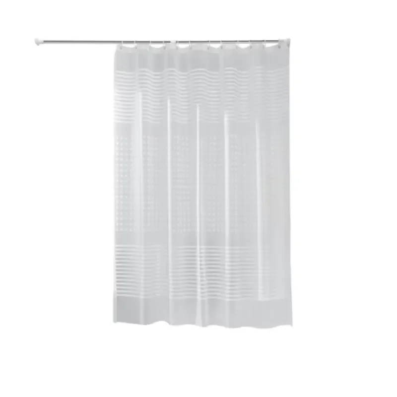 Modern Waterproof PEVA Shower Curtain Custom Size Fabric Bath Screen Durable Mildew Resistant Bathroom Decor Easy Clean